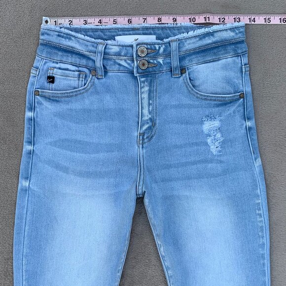 KanCan Dual Button High Rise Skinny Jeans Sz 26/5 - Picture 11 of 14